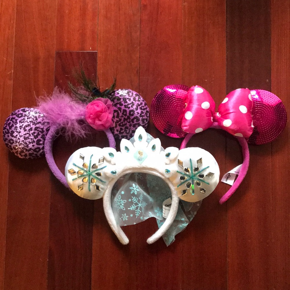 Bundle Disney Mickey Minnie Ears! Includes Elsa!